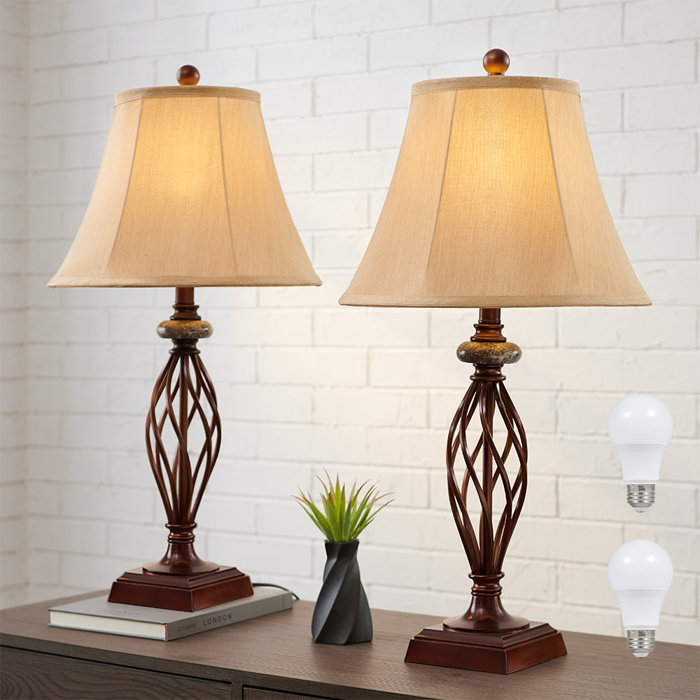 Canora Grey Table Lamp Set Of 2 For Bedroom Or Living Room Wayfair.ca